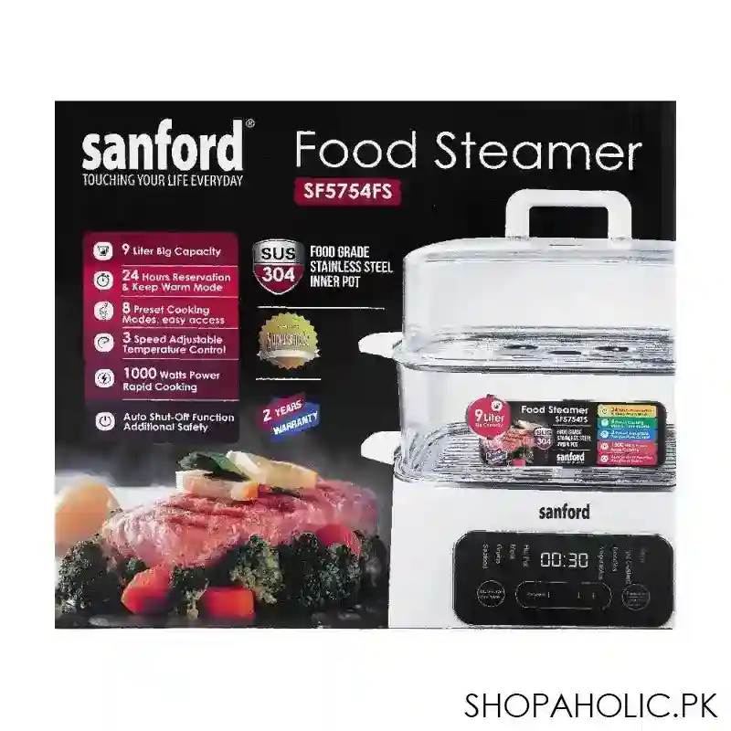 sanford food steamer, 1000w, sf 5754fs image4