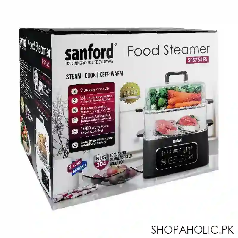 sanford food steamer, 1000w, sf 5754fs main image