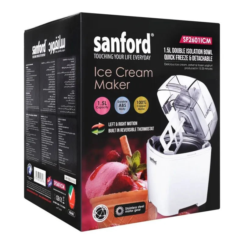 sanford ice cream maker, 1.5 liter capacity, 220v 240v, sf 2601icm image2