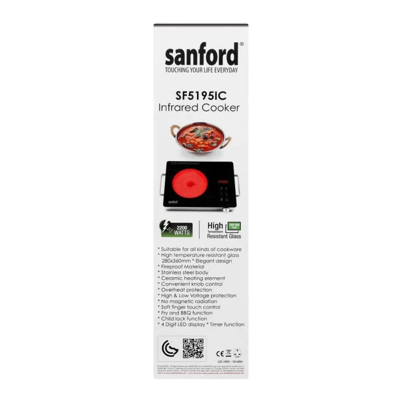 sanford infrared electric cooker, 2200w, sf 5195ic image5