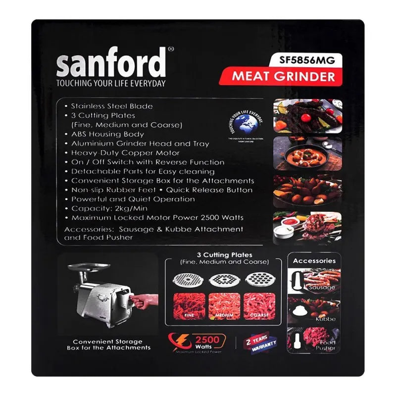 sanford meat grinder, 2500w, sf5856mg image4