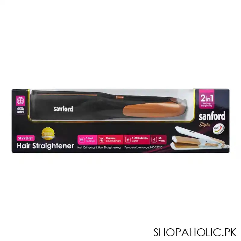 Sanford Style 2in1 Hair Straightener, SF993HST - Main Image