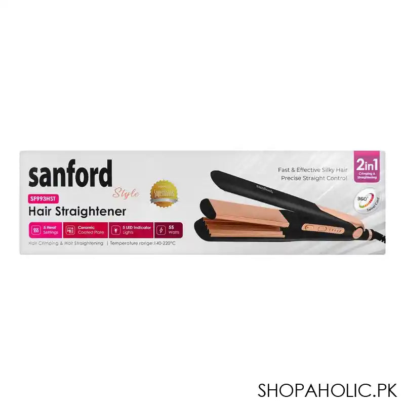 Sanford Style 2in1 Hair Straightener, SF993HST - Image 6