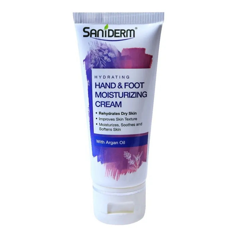 saniderm hydrating hand & foot moisturizing cream, with argan oil, 50g image2