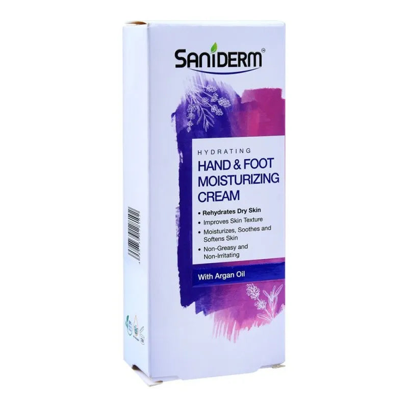 saniderm hydrating hand & foot moisturizing cream, with argan oil, 50g image3