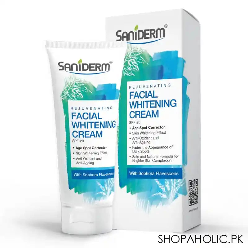 Saniderm Rejuvenating SPF 20 Facial Whitening Cream, With Sophora Flavescens, 50g - Image 3