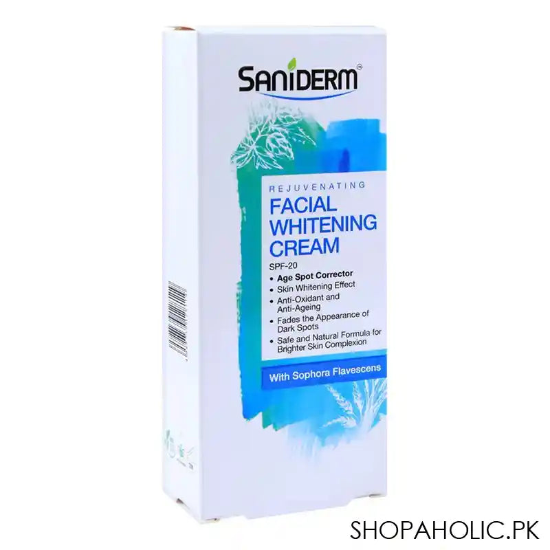 Saniderm Rejuvenating SPF 20 Facial Whitening Cream, With Sophora Flavescens, 50g - Image 5