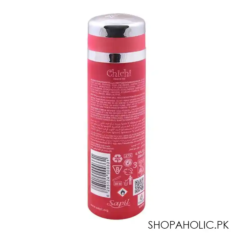 sapil chichi women deodorant body spray, 200ml image2