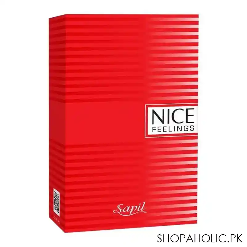 sapil nice feelings red for men eau de toilette, 75ml image2