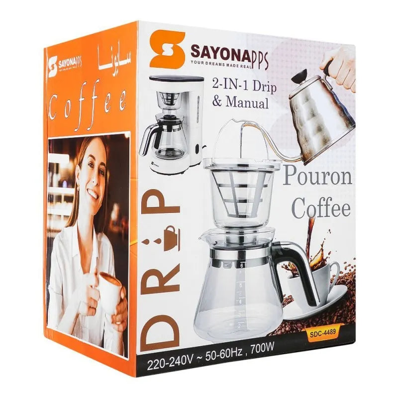 sayona 2 in 1 drip & manual, 700w, sdc 4489 main image