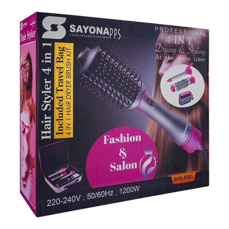 sayona professional 4 in 1 hair styler, 1200w, shs 9301 main image