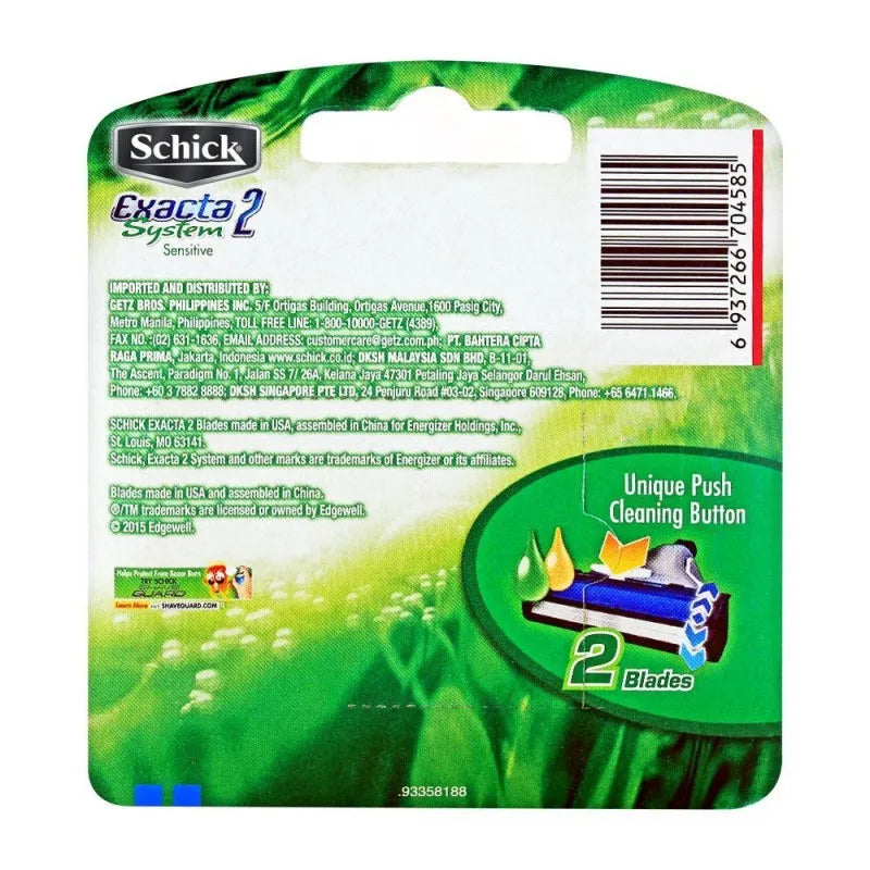 schick exacta 2 system sensitive cartridges, 4 pack image2