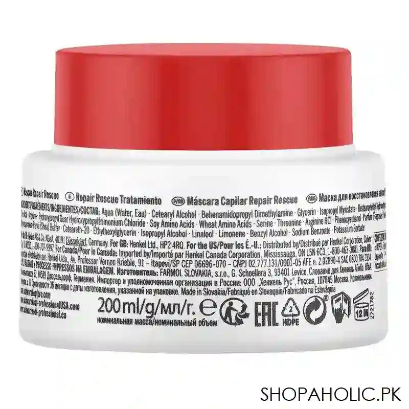 Schwarzkopf BC Bonacure Repair Rescue Arginine Treatment Hair Masque, For Damaged Hair, 200ml - Image 3