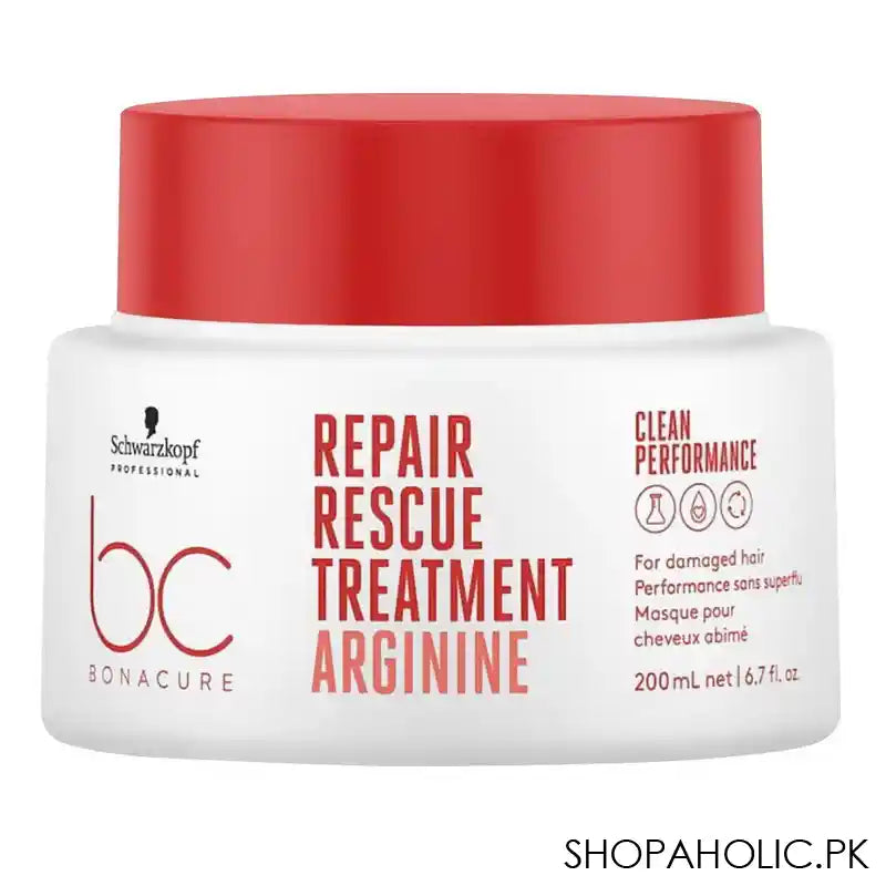 Schwarzkopf BC Bonacure Repair Rescue Arginine Treatment Hair Masque, For Damaged Hair, 200ml - Main Image