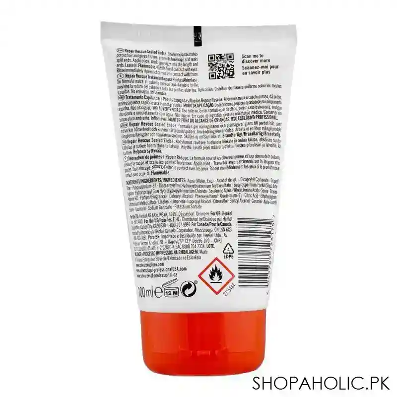 schwarzkopf bc bonacure repair rescue sealed ends arginine, for damaged hair, 75ml image2