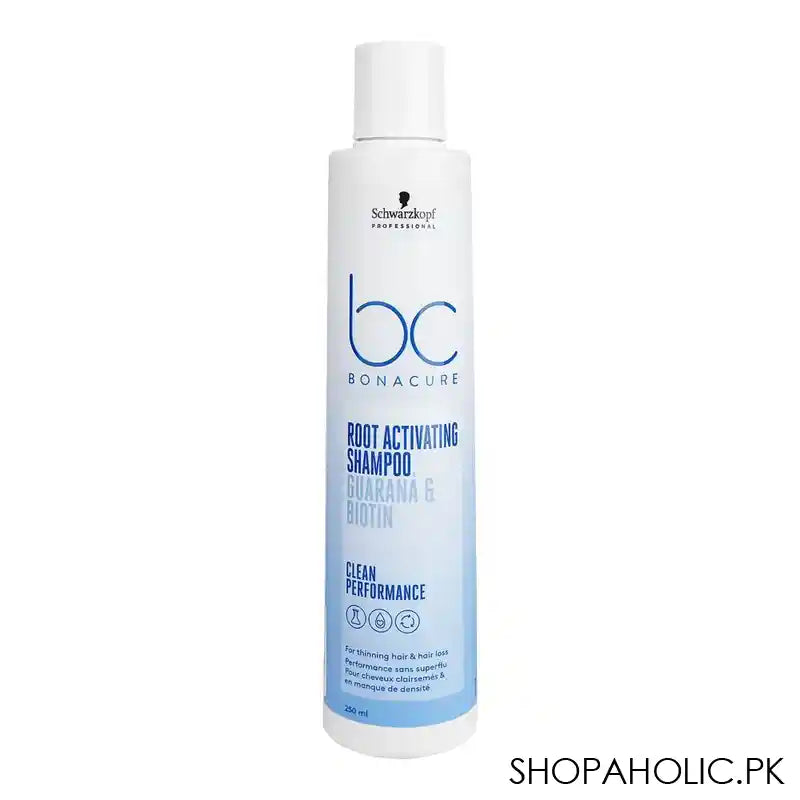 Schwarzkopf BC Bonacure Scalp Root Activating Shampoo, Guarana & Biotin, 250ml - Main Image