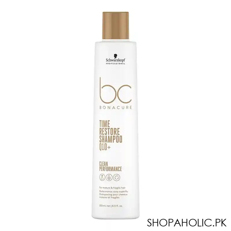 Schwarzkopf BC Bonacure Time Restore Q10+ Mature & Fragile Hair Shampoo, For Mature & Fragile - Main Image