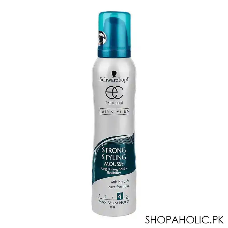 Schwarzkopf Extra Care Strong Hair Styling Mousse, 48 Hours Hold, Long Lasting, 150ml - Main Image