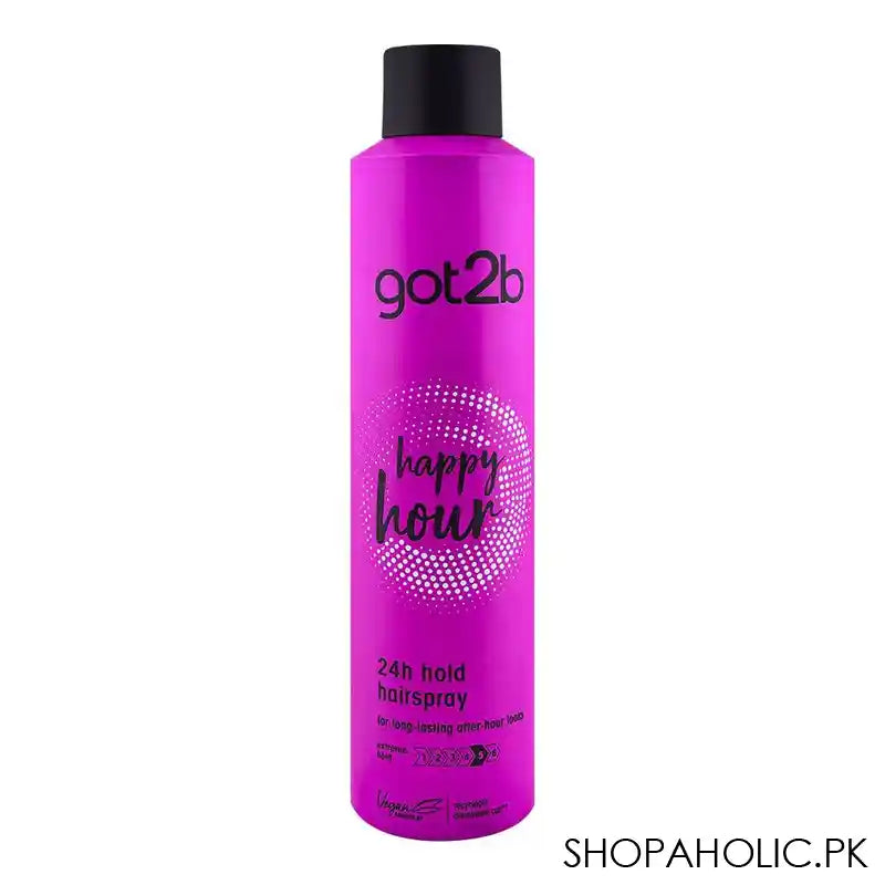 Schwarzkopf Got2b happy Hour 24 Hour Hold Vegan Hair Spray, Level 5, 300ml - Main Image