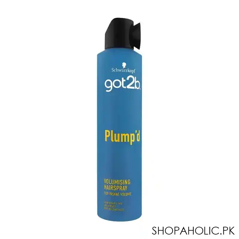 schwarzkopf got2b plump'd volumising hair spray, for insane volume, 300ml main image