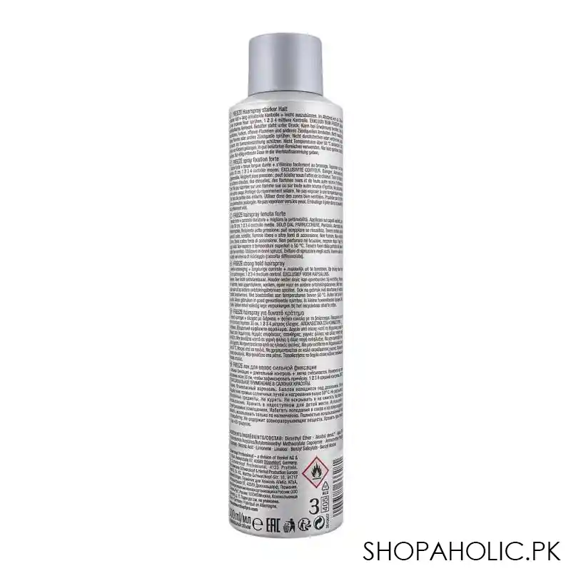 schwarzkopf osis+ freeze 2 medium control hair spray, 300ml image2