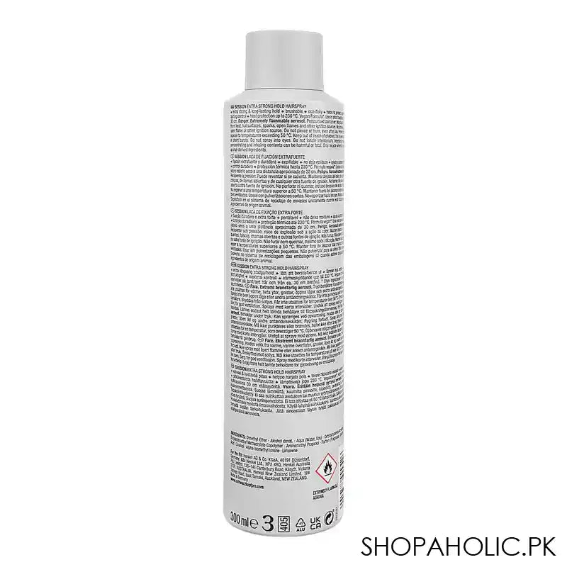 Schwarzkopf Osis+ Session Extra Strong Hold Hair Spray, 300ml - Image 2