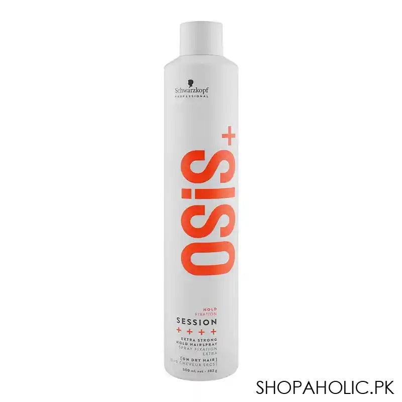 Schwarzkopf Osis+ Session Hold Fixation Extra Strong Hair Spray, 500ml - Main Image