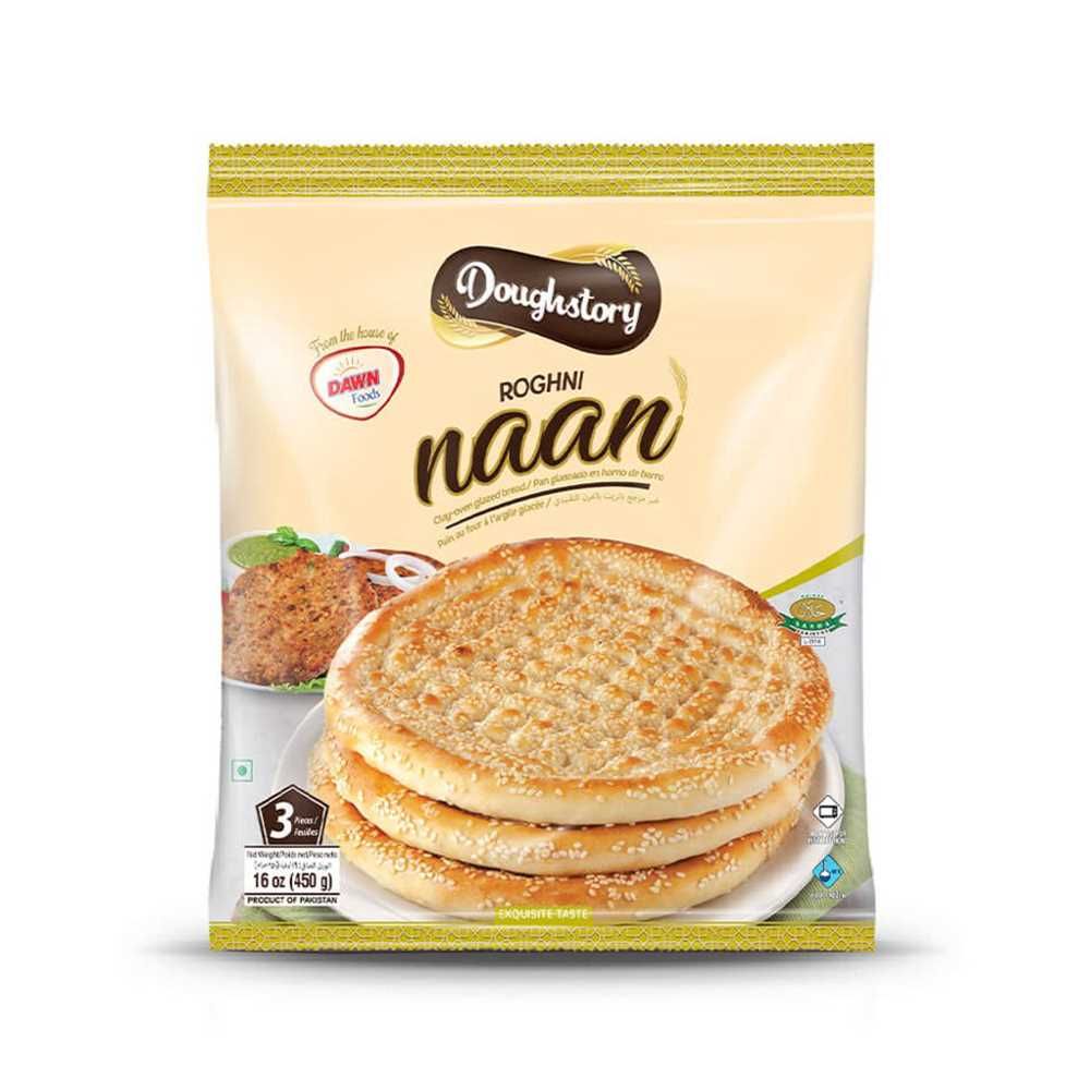 Dawn Doughstory Roghni Naan 3-Pack, 450g - Main Image