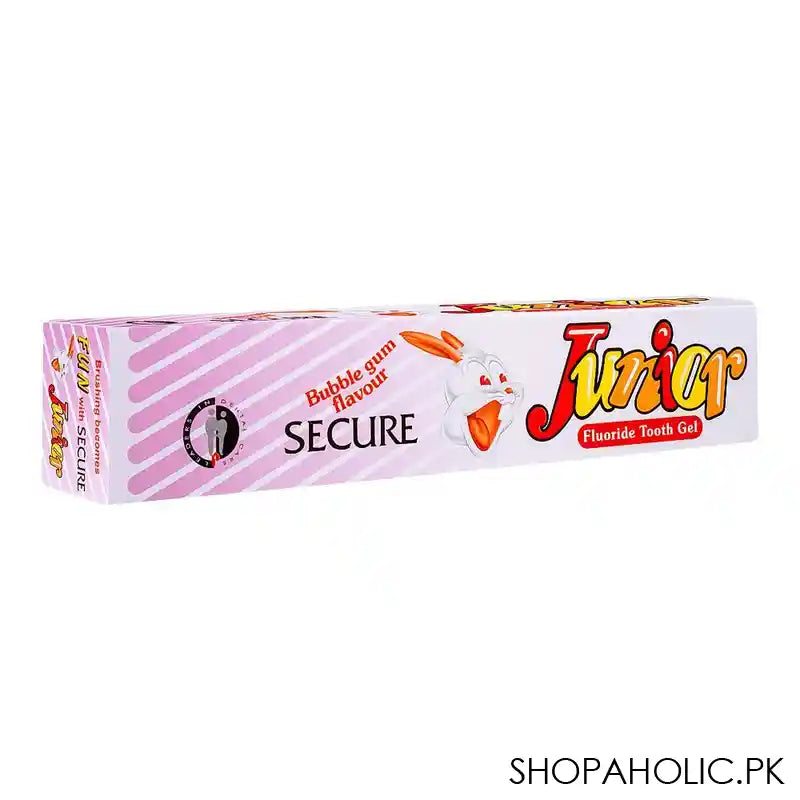 Secure Junior Bubble Gum Fluoride Tooth Gel Tooth Paste, 60g - Main Image