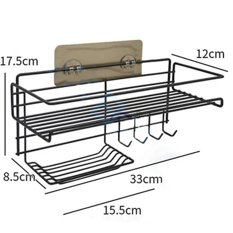 self adhesive caddy shelf with hook image6