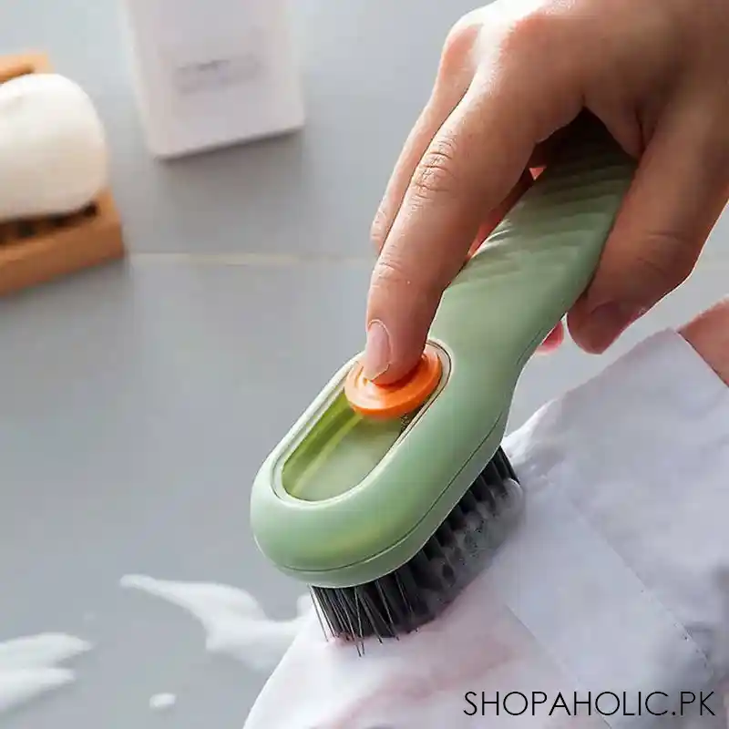 self dispensing liquid soap cleaning brush with long handle main image