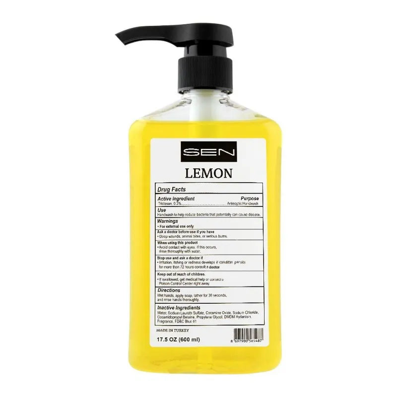 sen lemon liquid soap, with vitamin e, 600ml image2