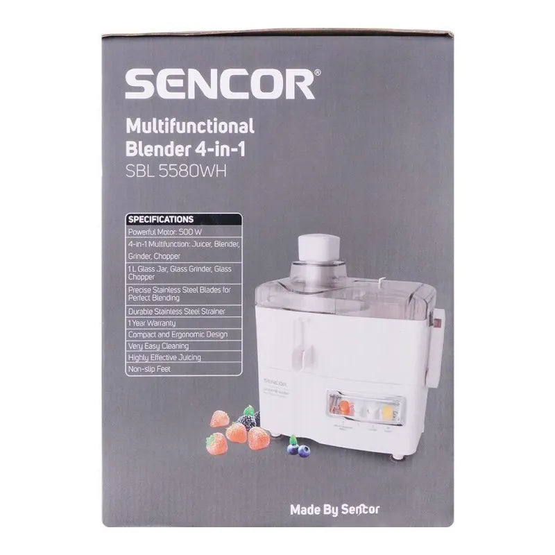 sencor multifunctional 4 in 1 blender, 500w, sbl 5580wh image2