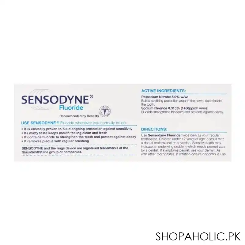 sensodyne fluoride toothpaste, 100g image6