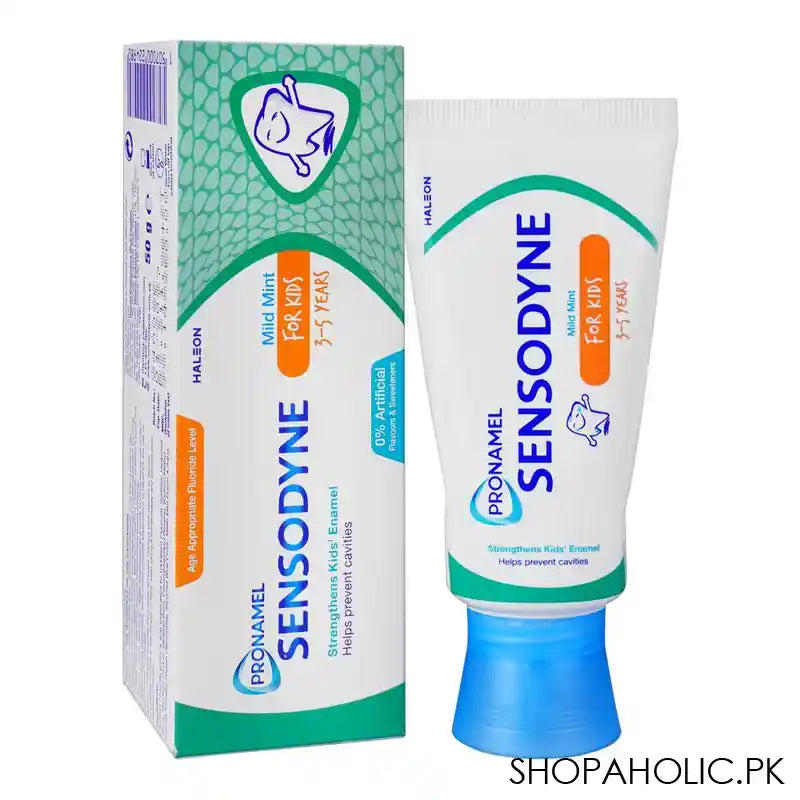 Sensodyne For Kids 3-5 Years, Mild Mint Toothpaste, 50g - Main Image