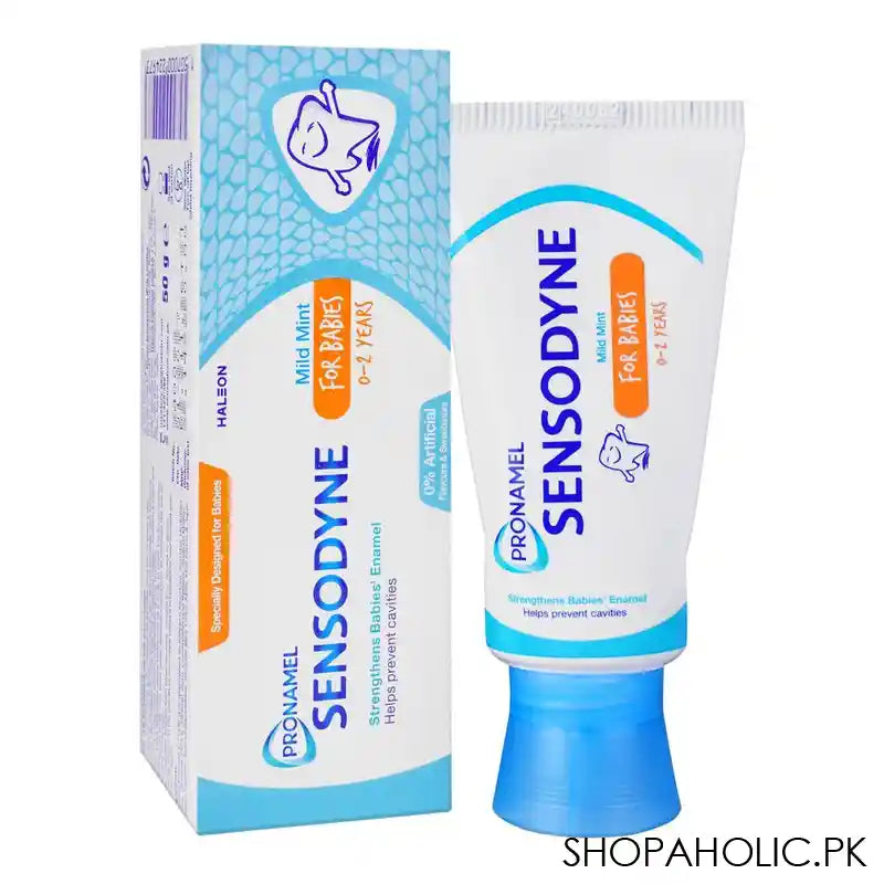 Sensodyne For Kids & Babies 0-2 Years, Mild Mint Toothpaste, 50g - Main Image