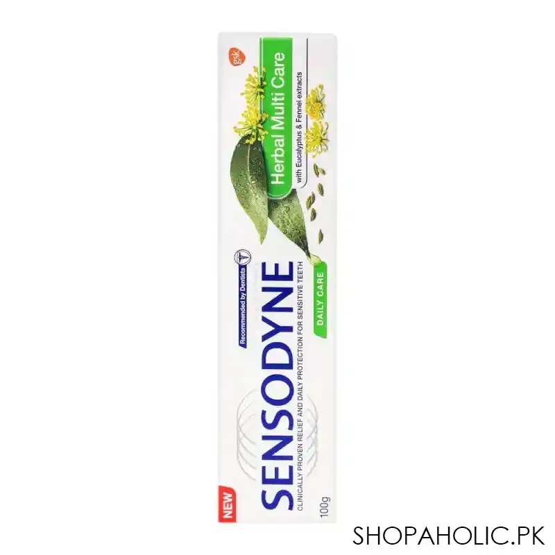 sensodyne herbal multi care daily care toothpaste, 100g image3