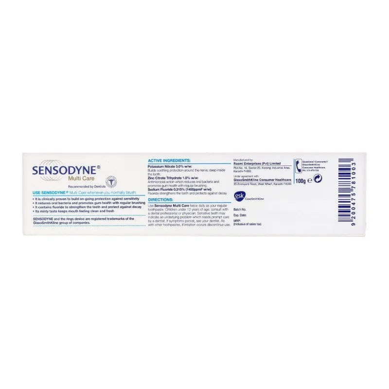 sensodyne multi care toothpaste, 100g image5