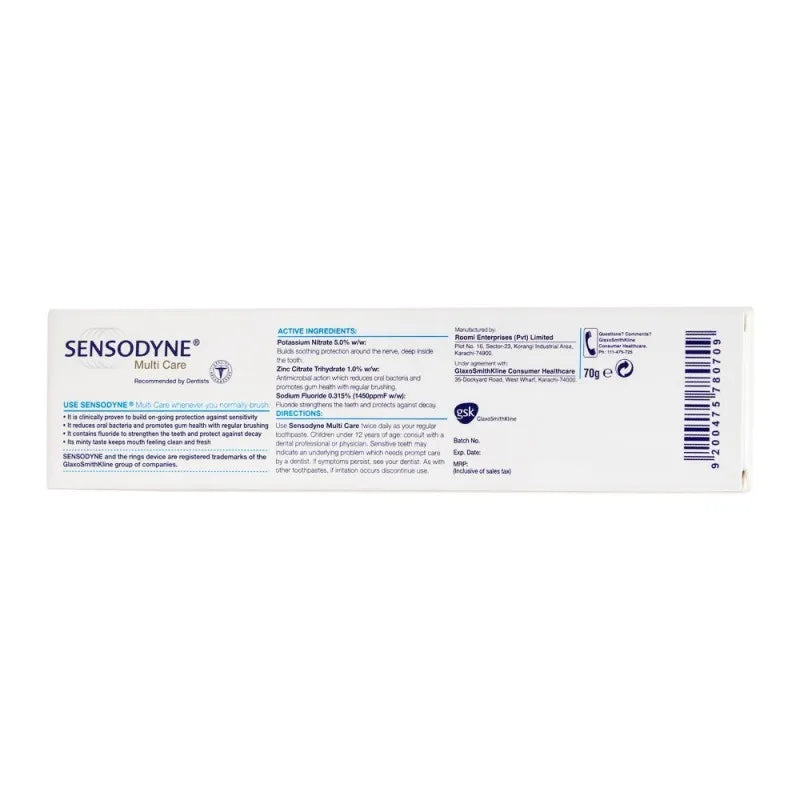 sensodyne multi care toothpaste, 70g image5