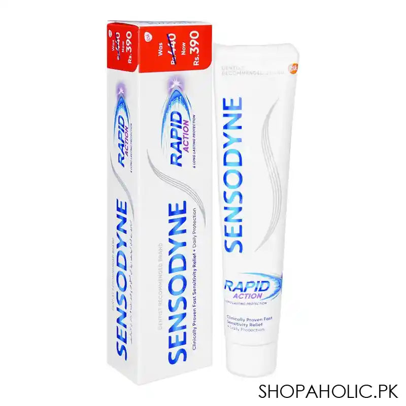 Sensodyne Rapid Action Long Lasting Protection Toothpaste, 100g, Save Rs.50/- - Main Image