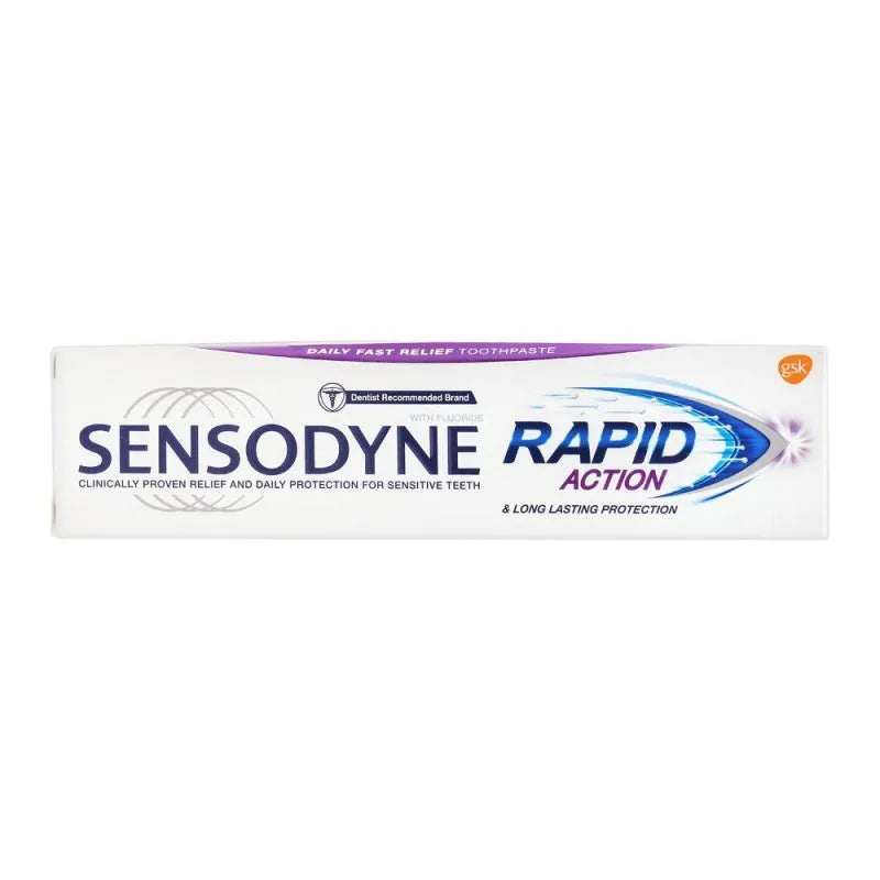 sensodyne rapid action long lasting protection toothpaste, 70g image2