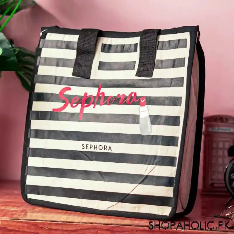 sephora heavy canvas shopping tote bag image3