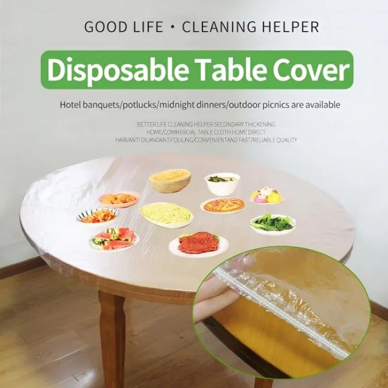 set of 10 disposable table cover main image