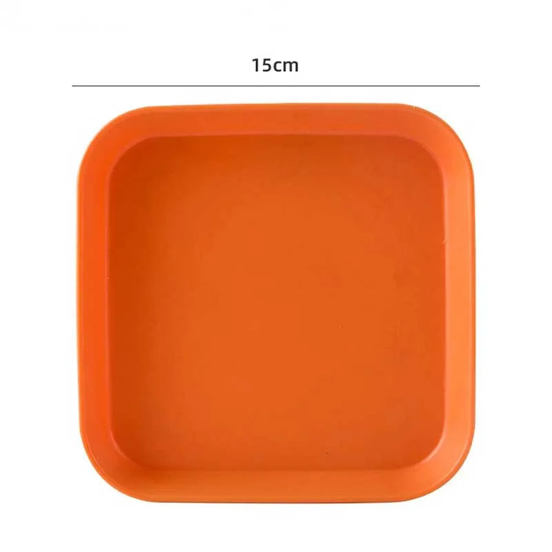 (set of 10) plastic spit bone dish plates with stand image8