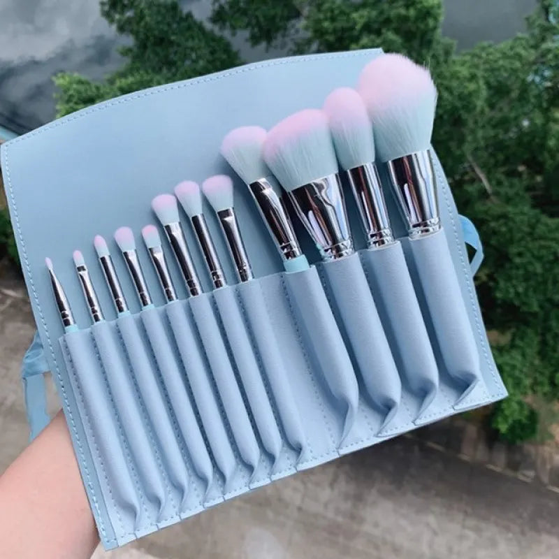 set of 12 cosmetic brush pouch main image