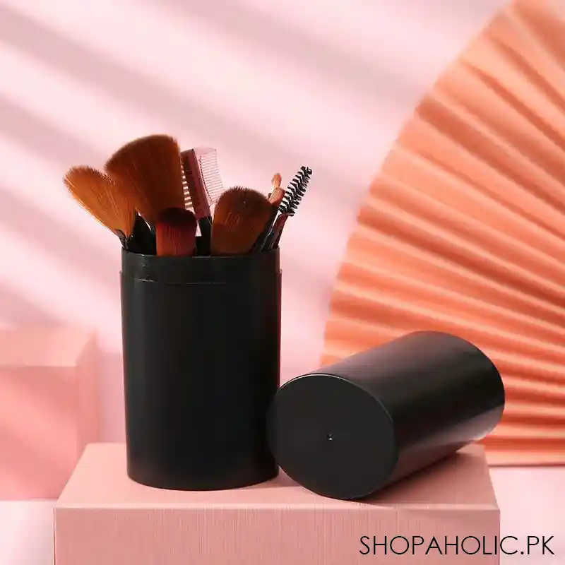 set of 12 makeup brush bucket image2