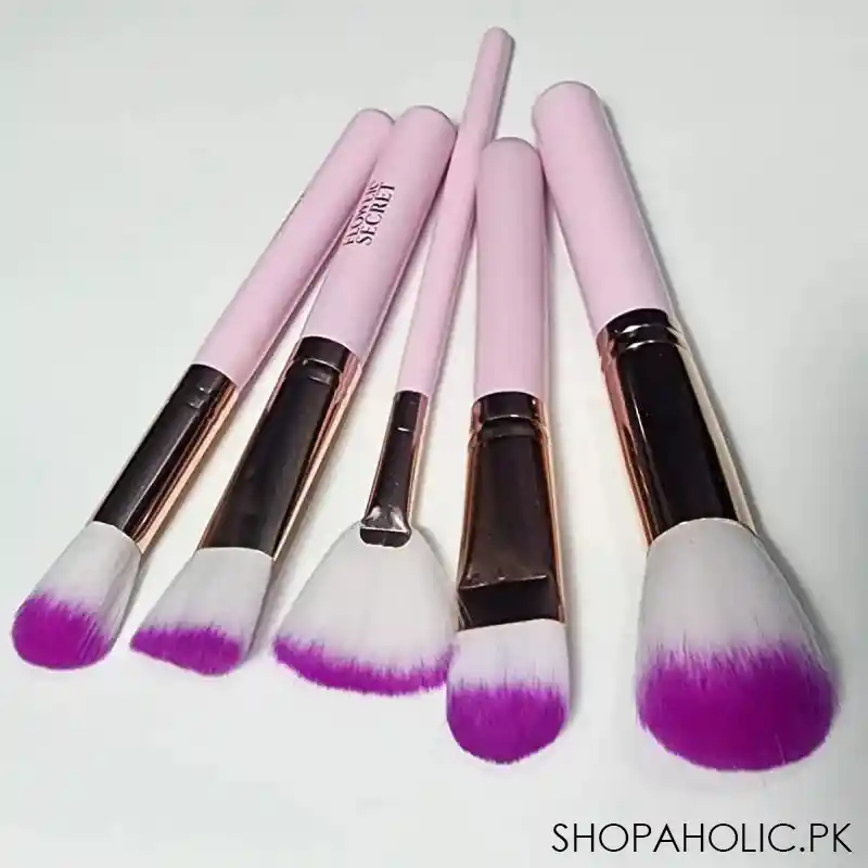 set of 15 mini travel portable makeup brushes image5