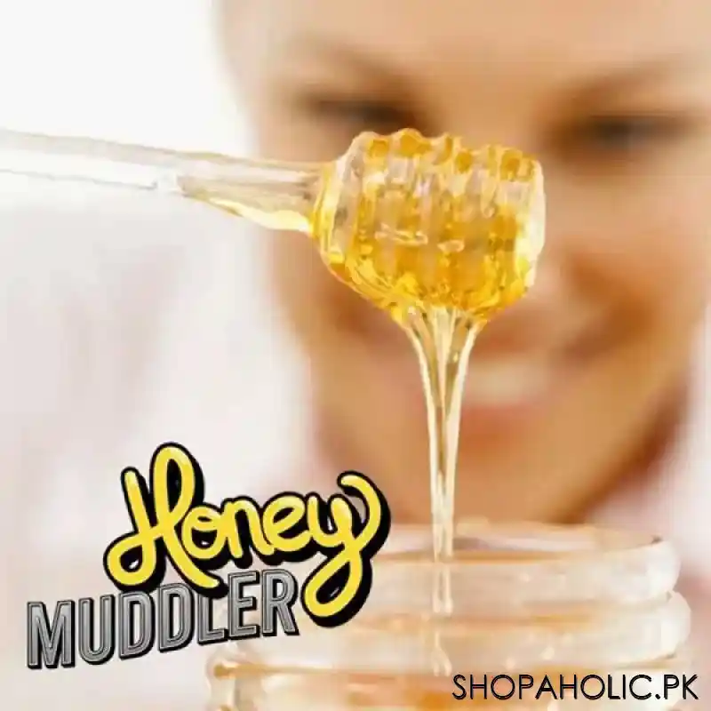 (set of 2) acrylic honey muddler and spoon main image