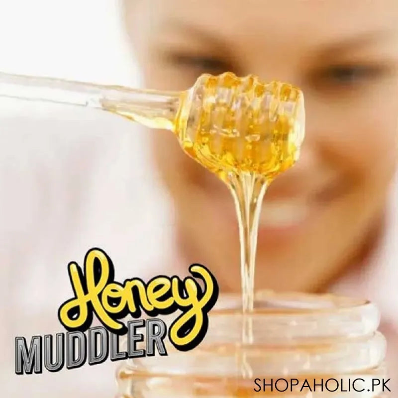 (set of 2) acrylic honey muddler and spoon main image