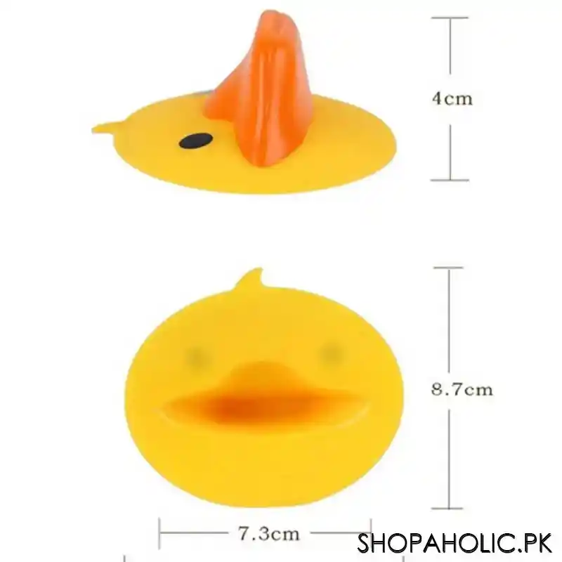 (set of 2) cute duck silicone pinch grip heat resistant finger protector pot holder image2